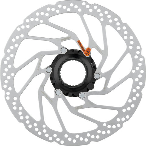 Shimano RT-EM300 Center Lock Brake Rotor for STEPS - silver-black/203 mm