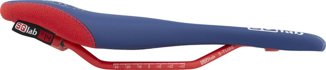 SQlab Selle 611 Ergowave active 2.1 Wings for Life Ltd. Edition - bleu-rouge/140 mm