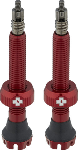 Muc-Off V2 Tubeless Valves - red/Presta 44 mm