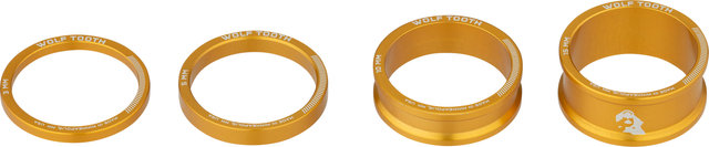 Wolf Tooth Components Precision Headset Spacer Kit - gold