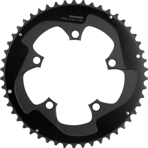 SRAM Red B2 X-Glide B2, 2-Pin, 5-arm, 110 mm BCD Chainring - blast black/50 