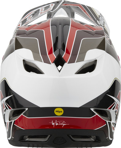 Troy Lee Designs D4 Polyacrylite MIPS Fullface-Helm - block charcoal-red/55 - 56 cm