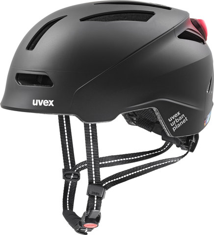 uvex Casco urban planet LED - black mate/58 - 61 cm