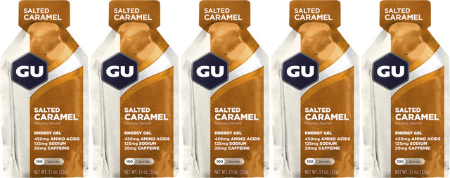 GU Energy Labs Energy Gel - 5 Pack - salted caramel