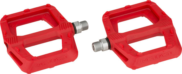 Race Face Ride Platform Pedals - red