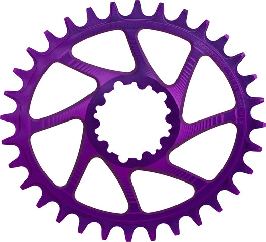 Garbaruk Oval Chainring GXP/DUB Boost Direct Mount Single Speed - violet/32 