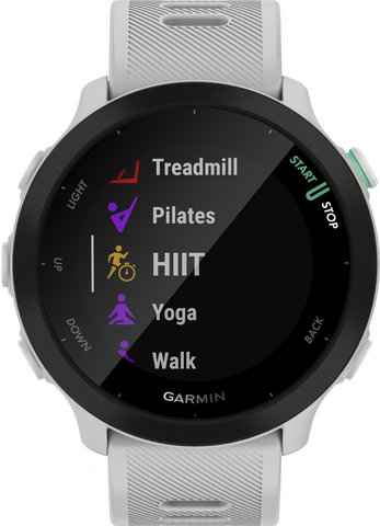 Garmin Forerunner 55 GPS Smartwatch - stone white-black