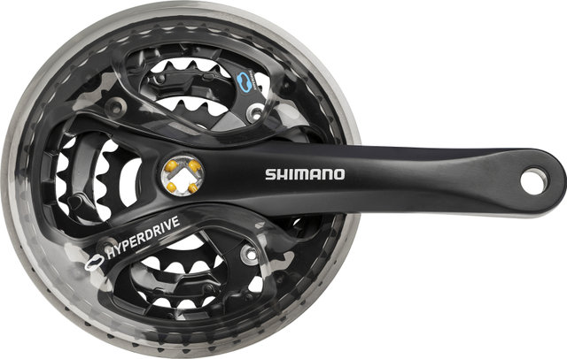 Shimano Acera Kurbelgarnitur FC-M361 Vierkant mit Kettenschutzring - schwarz/175,0 mm 22-32-42