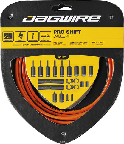 Jagwire 2X Pro Schaltzugset - orange