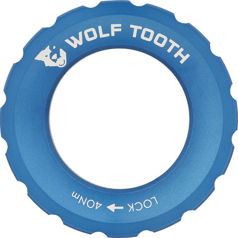 Wolf Tooth Components Center Lock Verschlussring - blue