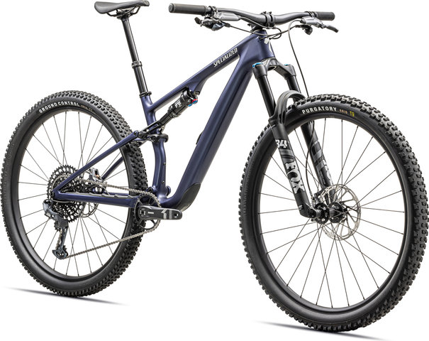 Specialized Epic 8 Evo Comp Carbon 29" Mountain Bike - satin blue onyx-dune white/130 mm/29"/L