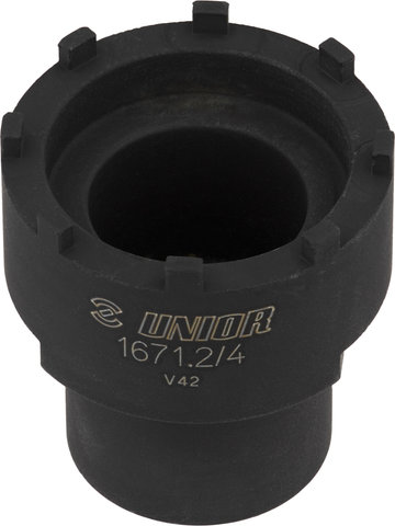 Unior Bike Tools Bottom Bracket Tool 1671.2/4 for Shimano Octalink w/ External Grooves - black