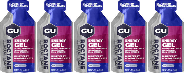 GU Energy Labs Roctane Energy Gel - 5 Pack - blueberry-pomegranate