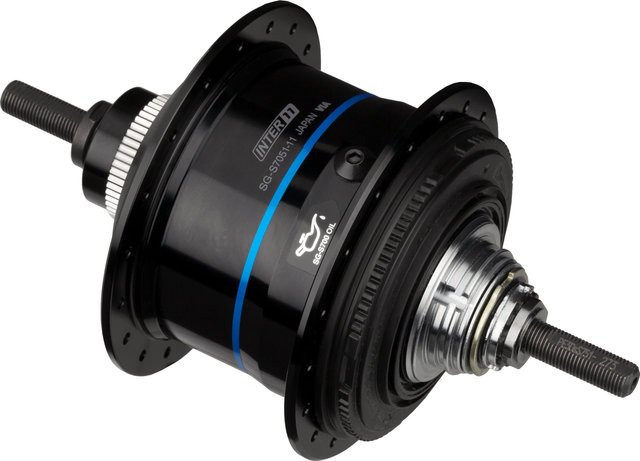 Shimano Alfine Di2 Getriebenabe SG-S7051-11 Disc Center Lock - schwarz/32 Loch