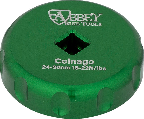 Abbey Bike Tools Bottom Bracket Socket Single Sided for Colnago - green