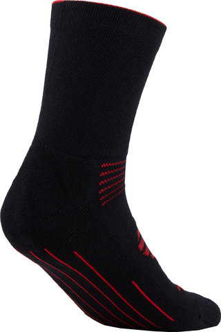 BBB Calcetines FIRFeet BSO-16 - negro-rojo/39 - 43