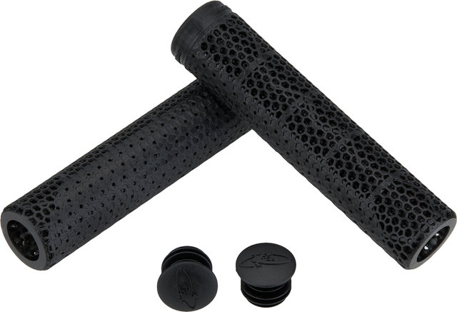 Lizard Skins Poignées de guidon 3DGRP - jet black/133 mm