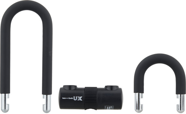 tex-lock Chaîne antivol eyelet + Mini U/X-lock - onyx black/120 cm