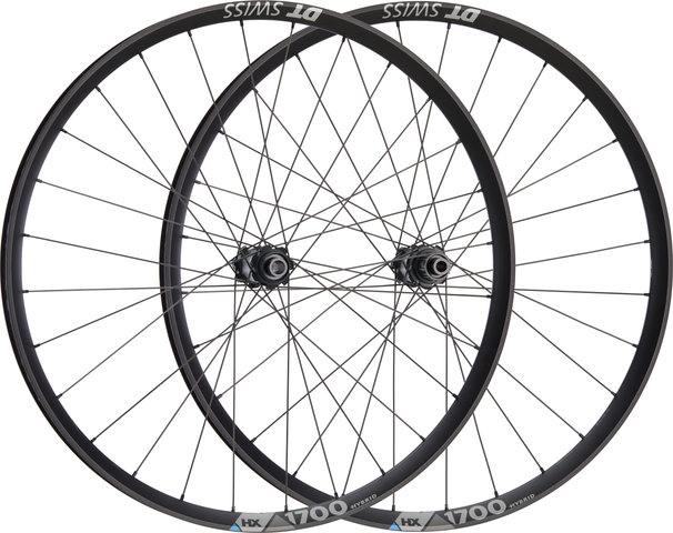 DT Swiss HX 1700 SPLINE 27,5" 30 Boost Disc Center Lock Hybrid Laufradsatz - schwarz/Shimano Micro Spline/Boost/148 mm/110 mm/Boost/27,5" (650B)/110 mm/Shimano Micro Spline/110 mm/148 mm