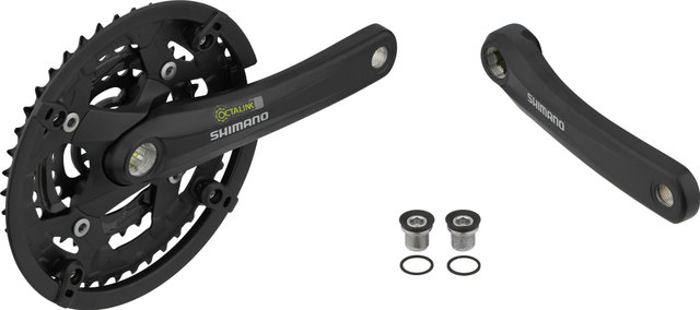 Shimano FC-T4010 Kurbelgarnitur Octalink mit Kettenschutzring - schwarz/175,0 mm 22-32-44