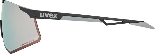 uvex Lunettes de Sport pace perform CV - black mat/serious silver