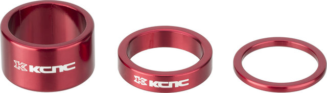 KCNC Headset Spacer Set für 1 1/8" 3-teilig - red