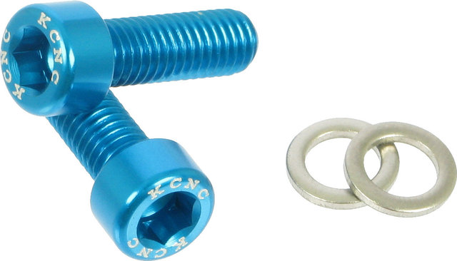 KCNC Tornillos hexagonales de portabidones - azul/M5x15