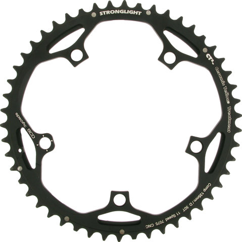 Stronglight Plato CT2 Road Campagnolo 11 velocid., 5 brazos, círc. de aguj. 135 mm - negro/50 dientes