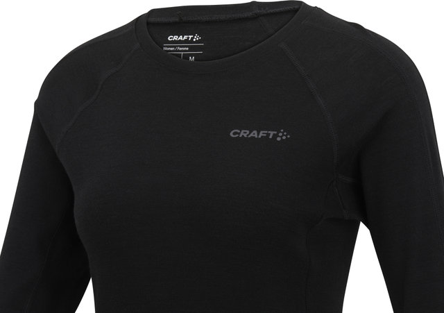 Craft Camiseta interior para damas Adv Wool Merino RN L/S - black/M