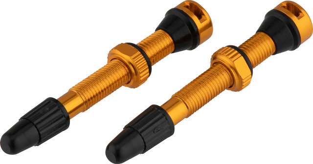 tune Tubeless Valve Set - orange/Presta 44 mm