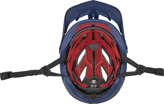 Troy Lee Designs A3 MIPS Helm - fang dk blue-burgundy/57 - 59 cm