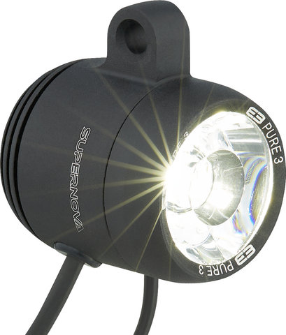 Supernova E3 Pure 3 Upside-Down LED Frontlicht mit StVZO-Zulassung - schwarz