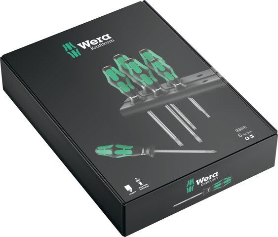 Wera Set de Tournevis Kraftform Plus - noir-vert