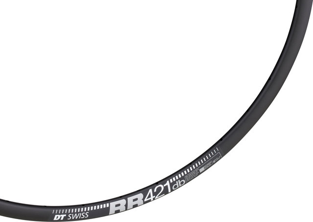 DT Swiss Road 421 Disc Asymmetrical Road Rim - black/32/28"