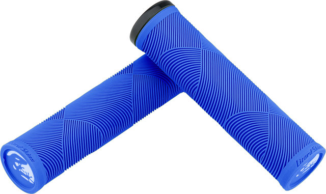 Lizard Skins Strata Lock-On Handlebar Grips - deja blue/135 mm