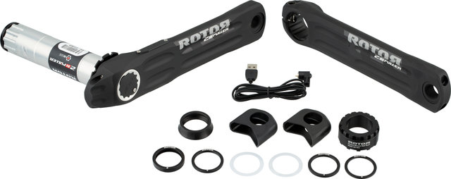 Rotor 2INPower DM MTB Power Meter Cranks - black/175,0 mm