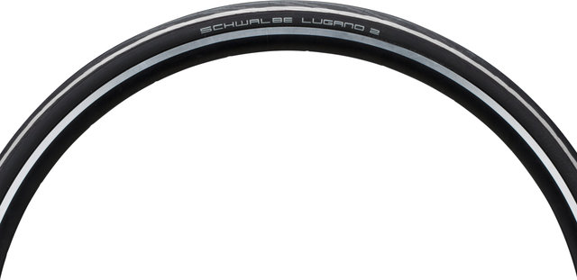 Schwalbe Lugano II K-Guard 28" Drahtreifen - schwarz / weiß/28 "/25 mm/25-622