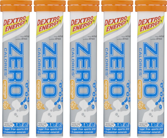 Dextro Energy Effervescent Tablets Zero Calories - 5 Pieces - orange