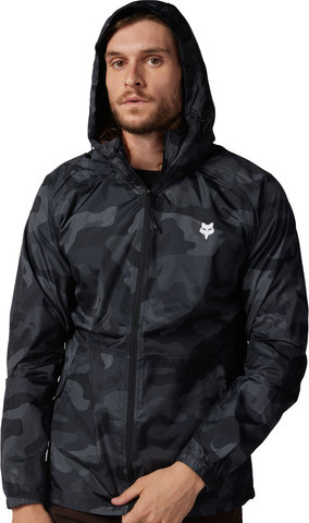 Fox Head Camo Windbreaker Jacket - black camouflage/M