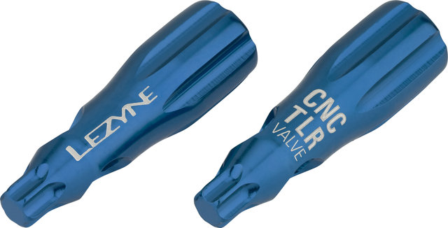 Lezyne CNC TLR Ventilkappen - blau/SV