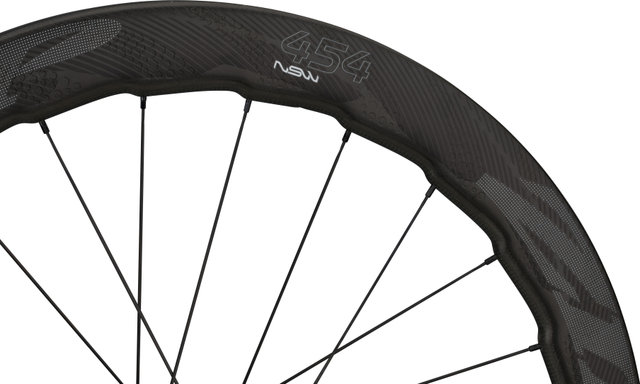 Zipp 454 NSW Disc Center Lock Carbon Clincher Wheel - matte black-gloss black/28"/SRAM XDR/SRAM XDR