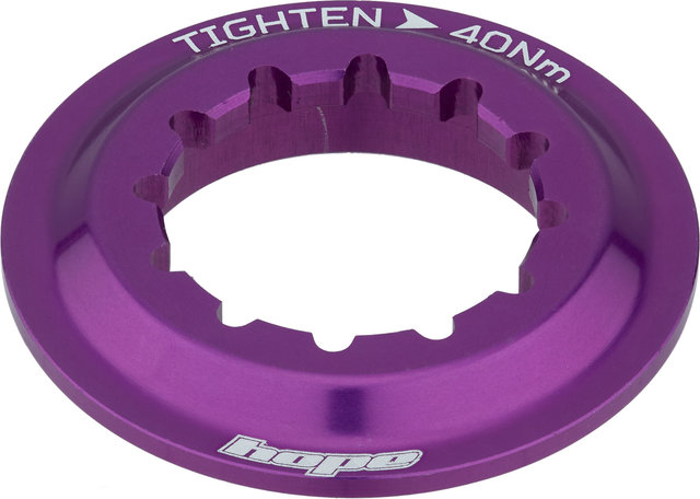 Hope Centre Lock Lockring w/ Internal Gearing - purple