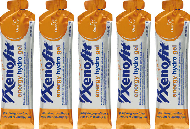 Xenofit energy hydro gel - 5 pieces - orange/300 ml