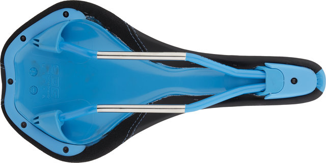 SDG Duster P MTN Saddle w/ Ti-Alloy Rails - black-cyan