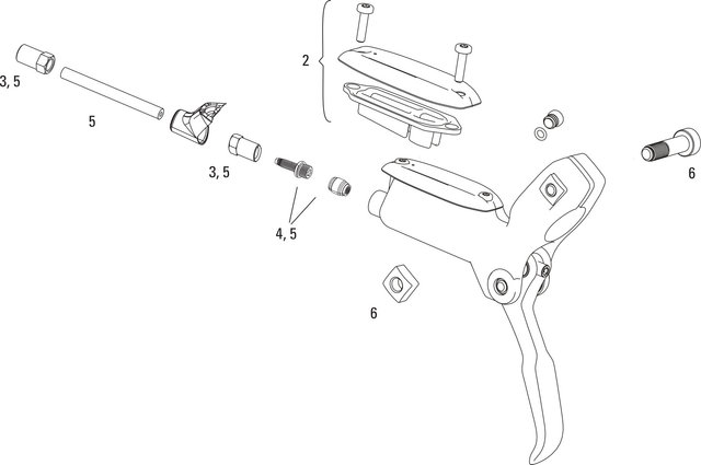 SRAM Ersatzteile Level Bremshebel - 3/schwarz