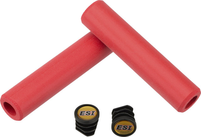 ESI Poignées de guidon en silicone Chunky - red/130 mm