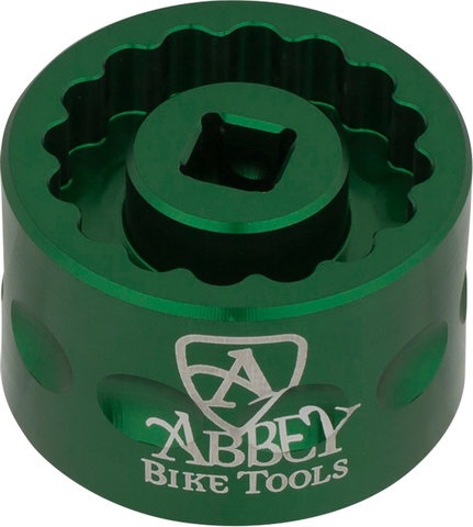 Abbey Bike Tools Bottom Bracket Socket Dual Sided Tool - green