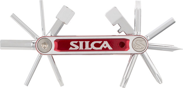 SILCA Italian Army Knife Tredici Multitool - rot-silber