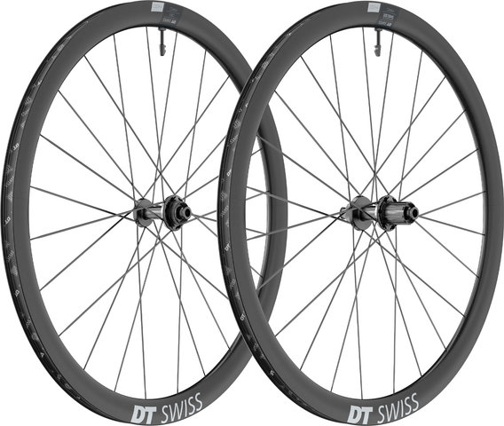 DT Swiss Juego de Ruedas ARC 1400 DICUT 38 Disc Center Lock 28" - negro/142 mm/100 mm/28"/Shimano carretera/100 mm/Shimano carretera/100 mm/142 mm