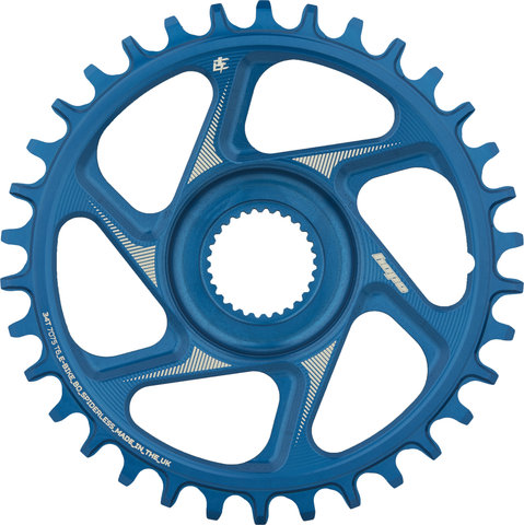 Hope R22 Spiderless Direct Mount E-Bike Chainring for Bosch Gen4 - blue/34 